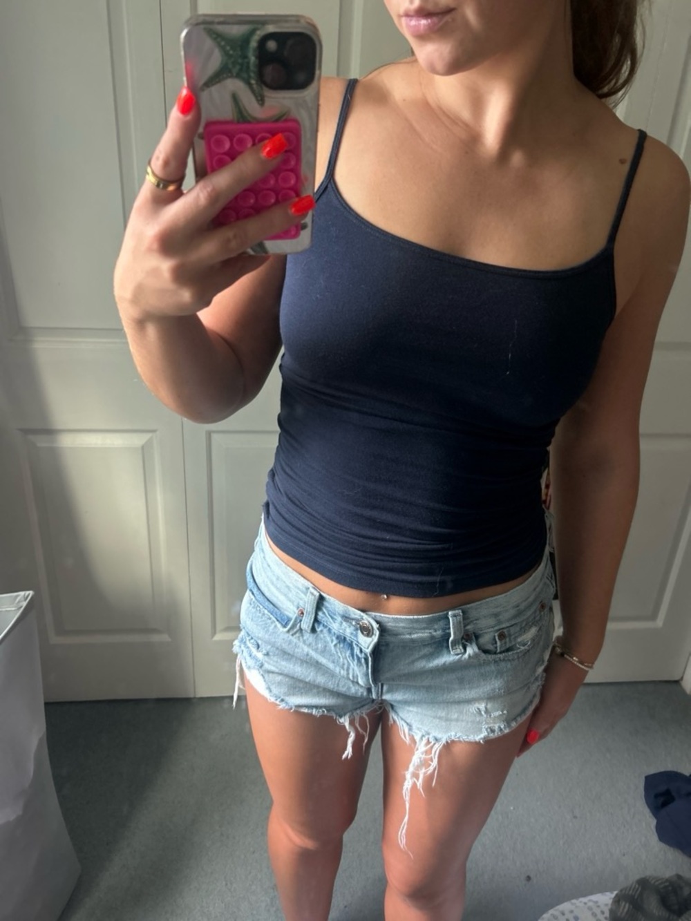 Aeropostale Navy Spaghetti Strap Camisole